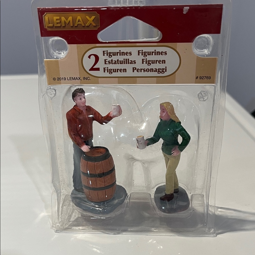Lemax Figurines with Barrel